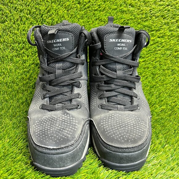 Skechers Relment Erett Mens Size 7.5 Gray Black Composite Toe Safety Work Boots main image 5